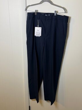 Denim & Flower Men’s Baggy Trousers Dress Pants in Navy